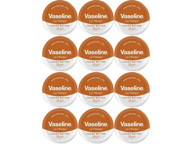 Vaseline Lip Therapy Tin Cocoa 20 g (12-Pack)