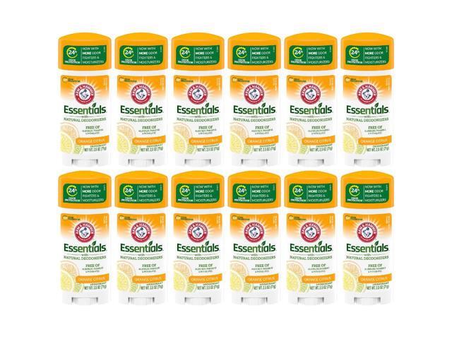 Arm & Hammer Essentials Deodorant Orange Citrus 2.5 oz (12-Pack)