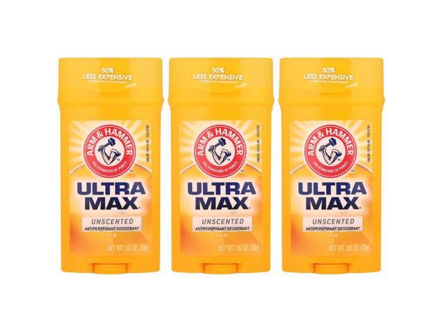 Arm & Hammer Ultramax Deodorant Unscented 2.6 oz (3-Pack)