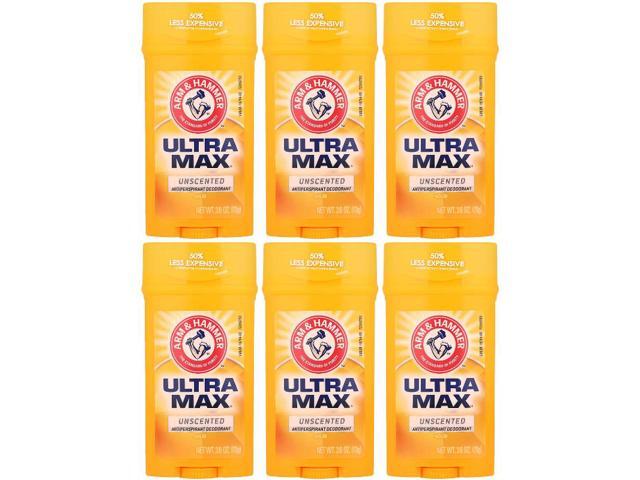 Arm & Hammer Ultramax Deodorant Unscented 2.6 oz (6-Pack)