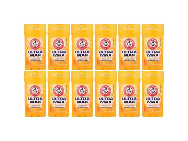 Arm & Hammer Ultramax Deodorant Unscented 2.6 oz (12-Pack)