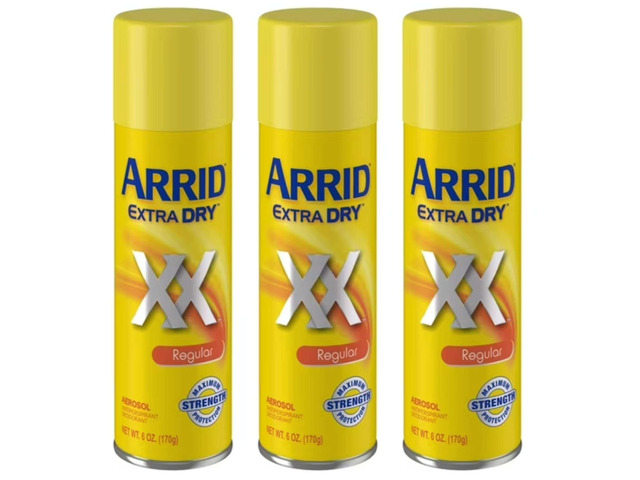 Arrid Regular Deodorant Spray, 6 oz (3-Pack)