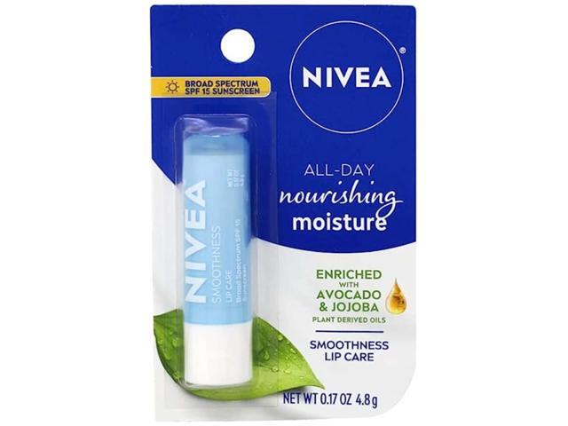 Nivea A Kiss Of Smoothness Hydrating Lip Care Spf 15, 0.17 oz (1-Pack)