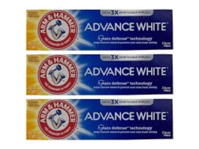 Arm & Hammer Advance Whitening Toothpaste, 4.3 oz (3-Pack)