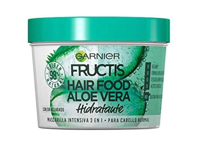 Garnier Fructis Aloe Vera Hair Food 3 In 1 Hydrating Mask For Normal To Dry Hair (1-Pack / 13.26 Fl Oz (Pack of 1))