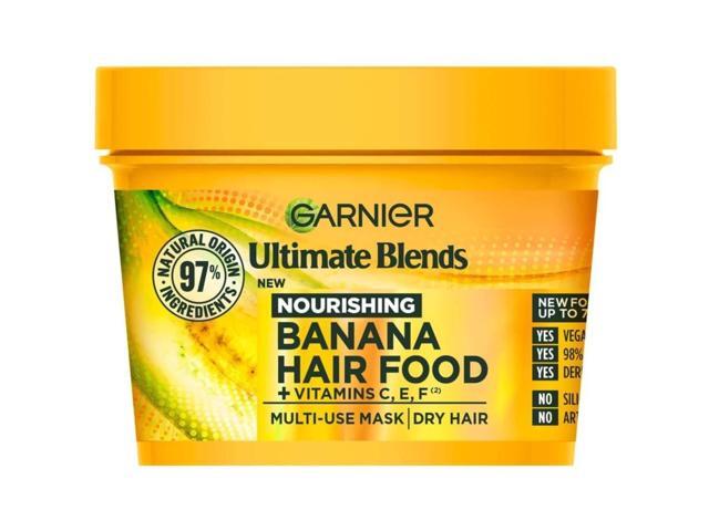Garnier Ultimate Blends Hair Food Banana 3-In-1 Dry Hair Mask Treatment (1-Pack / 13.7 Fl Oz (Pack of 1))