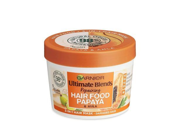 Garnier Ultimate Blends Hair Food Papaya 3-In-1 Damaged Hair Mask Treatment (1-Pack / 13.19 Fl Oz (Pack of 1))