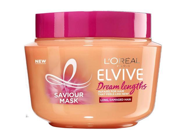 Loreal Paris Elvive Dream Lengths Hair Mask, Nourishing & Strengthening Treatment, Enriched With Castor Oil, For Long, Damaged Hair (1-Pack)
