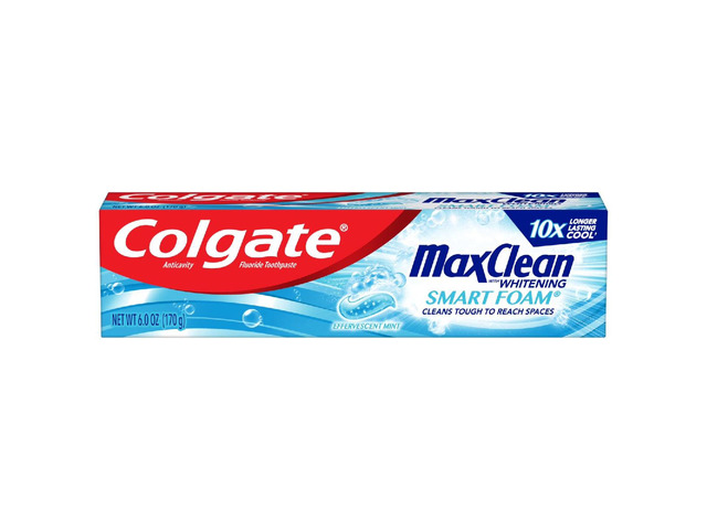 Colgate Max Clean SmartFoam Toothpaste Effervescent Mint 6 oz