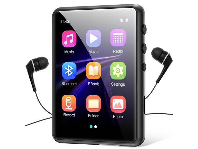 MP3 Player with Bluetooth 5.3, Portable HiFi Lossless Sound Music Player with Speaker, Built-in 64GB Memory, FM Radio, Voice Recorder, E-Book, 2.4...