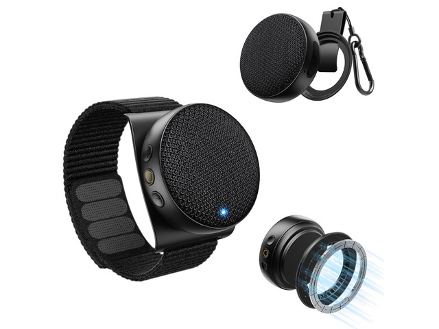 4-in-1 Wearable Clip On Bluetooth Speaker,Wrist Wear, Magnetic Watch Speaker, Wearable Clip-On Speaker with MagSafe, Hi-Fi Sound, TWS & IPX7...