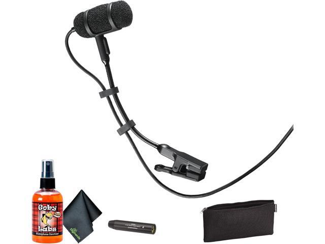 Pro 35 Cardioid Condenser Instrument Microphone + Microfiber Cleaning Cloth + Goby Labs Microphone Cleaner