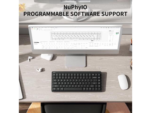 nuphy Node75 Wireless Mechanical Keyboard, 75% Hot Swappable Custom Low Profile Keyboard, 84 Keys Computer Gaming Keyboards, Supports Touch...