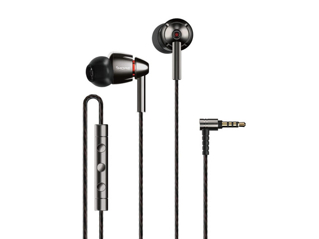 Quad Driver in-Ear Earphones Hi-Res High Fidelity Headphones Warm Bass, Spacious Reproduction, High Resolution, Mic in-Line Remote...