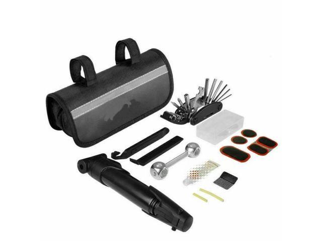 14 in 1 Bicycle Repair Tool Kit Portable Bike Fixing Tools with Tire Pump and Patch Kit