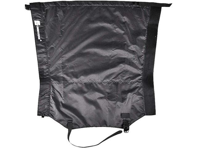 Boot Gaiters Soft shell Windproof Composite Fleece Lining Adjustable Wide Strap-black size L