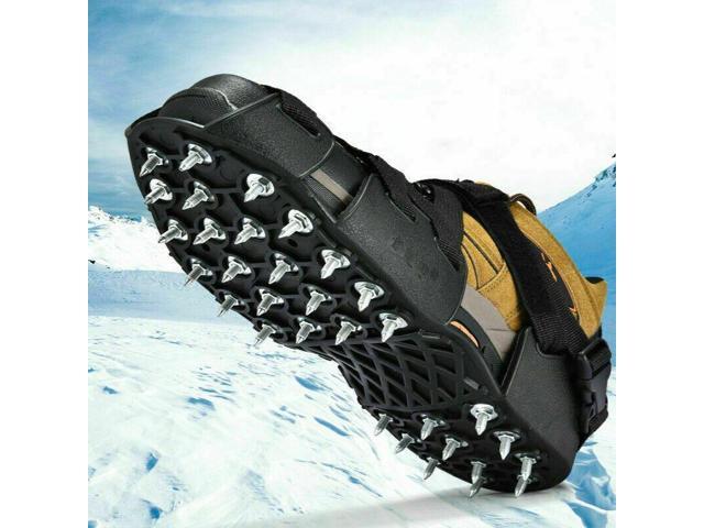 Cover For Snow And Ice Hiking Steel Snag 32-tooth Anti-slip Grips Spikes Shoes-32 teeth