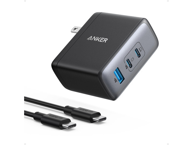 Nano 100W MacBook Charger, 3-Port Fast Compact GaN USB Charger Block With 1 Pack & 1 Cable for MacBook Pro/Air, Pixelbook, ThinkPad, Dell XPS, iPad...
