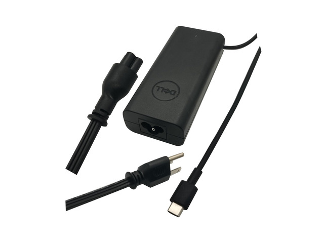 65W USB-C Laptop Charger,Latitude 3430 3440 3450 Power AC Adapter with Power Cord Cable, Black, HKA65NM200
