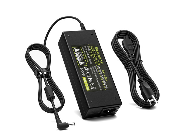 90W DC19V 4.74A Laptop Charger for Asus Toshiba Switching AC Adapter Supply Suitable Laptop PC Computer Charger Power Cord, 3 Pin 90 Watt AC to...