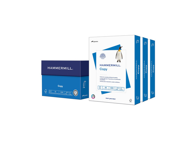 Printer Paper, 20 lb Copy Paper, 8.5 x 11-3 Ream (1,500 Sheets) - 92 Bright, Made in the USA