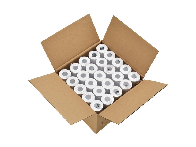 2 1/4' Thermal Paper Rolls - 50 Rolls of 2.25 x 50' Credit Card Receipt Paper, Compatible with Clover POS, Visa/MasterCard Terminals, & Standard...