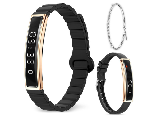Smart Bracelet for Women,Ultralight Fitness Tracker Smart Wristband with Heart Rate/Blood Oxygen/Sleep Monitor/Pedometer,Slim Smartwatch for...