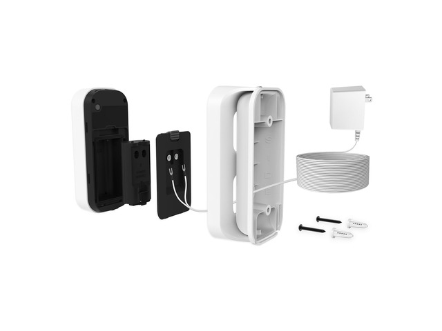 myQ Smart Garage Door Video Keypad Wired Power Adapter Kit-Works with, LiftMaster and Craftsman openers, White
