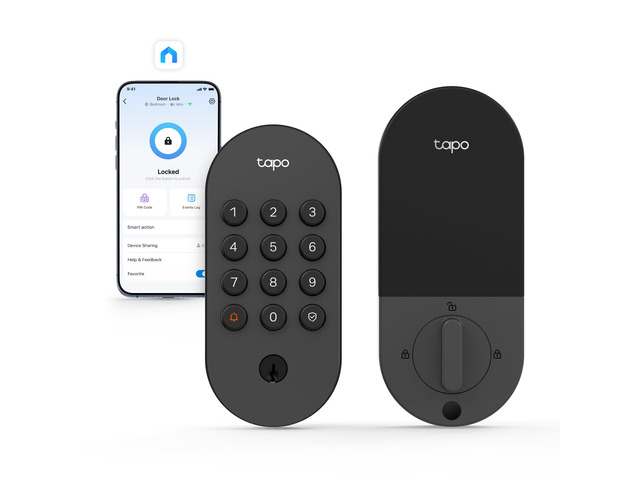 Smart Wi-Fi Deadbolt Door Lock, Keyless Tactile Buttons, DL100 Customized Access with in-App Monitoring, Auto-Lock, IP54 Weatherproof, BHMA Grade...