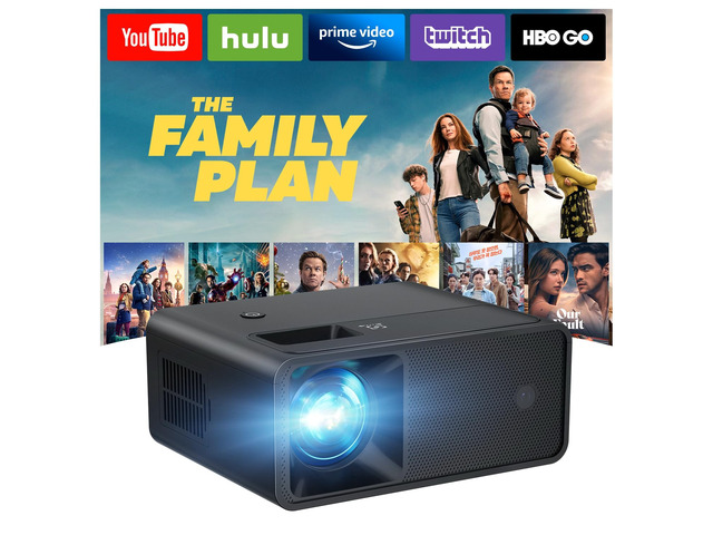 CiBest Mini Projector, Upgraded Full HD 1080P Support Video Projector, Portable Small Movie Projector, Compatible with iOS/Android/Windows/TV...