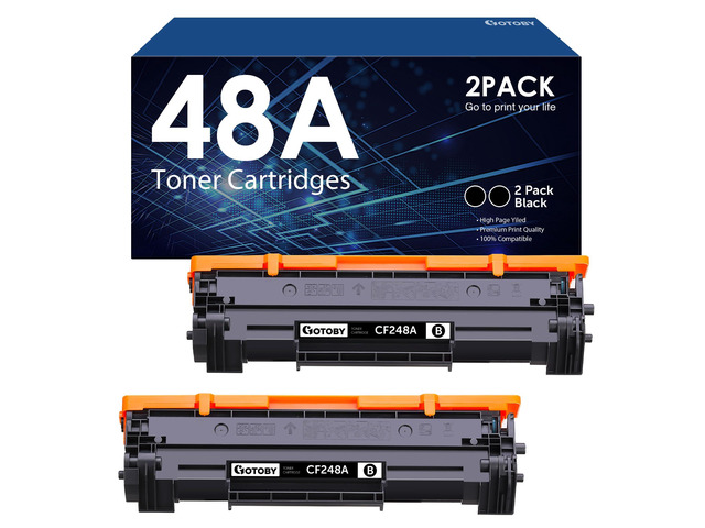 ViewSonic Compatible Toner Cartridge Replacement for HP 48A CF248A for Pro M15w M15a M16w M16a M28w M28a M29w M29a M30w M31w Printer (Black, 2 Pack)