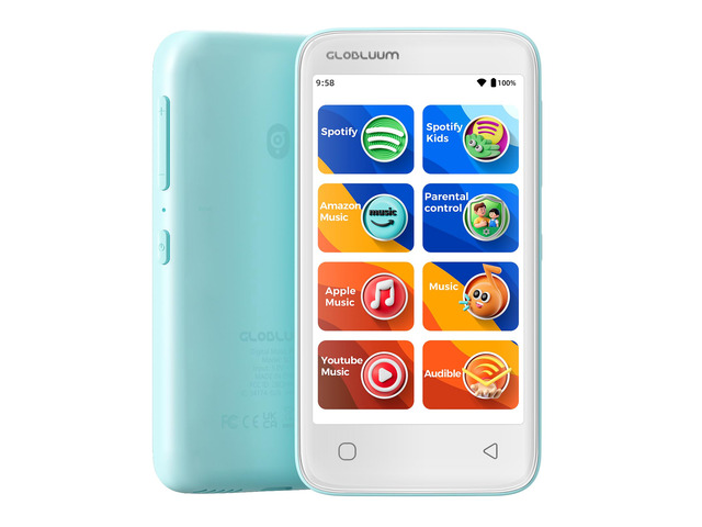 MP3 Player for Kids, Parental Controls,16GB, Supports Spotify and Audible, Bluetooth and WiFi(Mint Green)