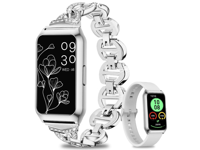 Smart Watch,Fitness Tracker Watch 7 Day+ Battery with Heart Rate/Step Counter/Calories/spO2/Sleep Monitor,IP68 Fitness Smart Watches for Women...