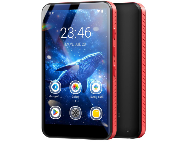 X55 Android 10 Player 4' 96GB Touchscreen Bluetooth Black/Red 3GB+32GB+64GB Card, 4' IPS Display, 2000mAh 15H Playback, Speaker, Spotify/Apple...