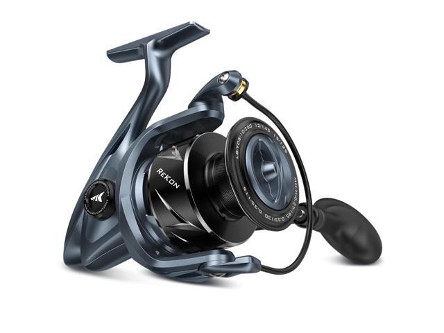 ReKon Saltwater Spinning Fishing Reel Up to 55LBs Max Drag Big Game Fishing Reel - Innovative NyliTech Body- Water Resistant - MaxiDur 5+1+1...