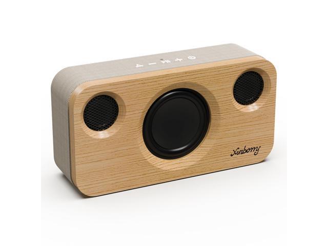 Bluetooth Speaker, 40W, Portable Wireless, BT 5.3, AUX, TF Card 40W Peak Power, BT 5.3, Portable Wireless Design, AUX/TF Card, Wood Finish, Deep...