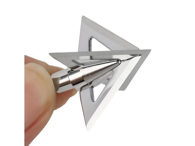 Heavy-Duty Hunting Arrowheads Cross Star Broadheads 12 Pack