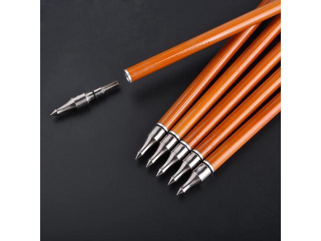 SHARROW 30 Inch Archery Carbon Arrows Bamboo Pattern Shaft 500 Spine Practice Hunting Arrows with Natural Feather Fletching for Archery Hunting...