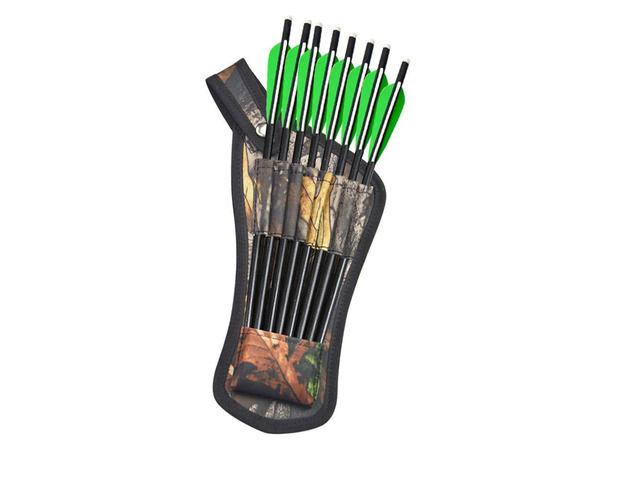 SHARROW Archery Crossbow Bolts Arrow Quiver Hip Arrow Pocket Holder Waist Hanged Quiver Holds 8 Arrows Holder for Hunting Practice Accessories