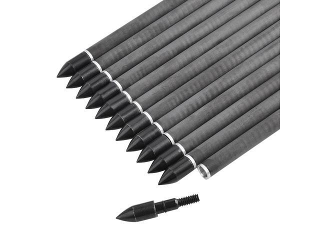 SHARROW Carbon Crossbow Bolts 7.5 Inch Hunting Archery Carbon Arrows with 2' Vanes Replaced Arrowhead Tip for Bow Shooting Practice Outdoor Hunting...