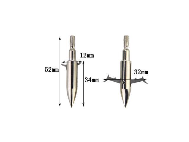 SHARROW Archery 6/12 PCS Broadheads 160 Grain Hunting Arrowheads Screw-in Arrow Heads Arrow Tips Compatible with Traditional Bows Recurve Bow and...