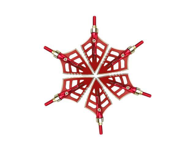SHARROW Archery Broadheads 125 Grain Arrowhead with 2 Fixed Blades Screw-in Hunting Arrow Heads Arrow Tips for Archery Bow Outdoor Hunting Target...
