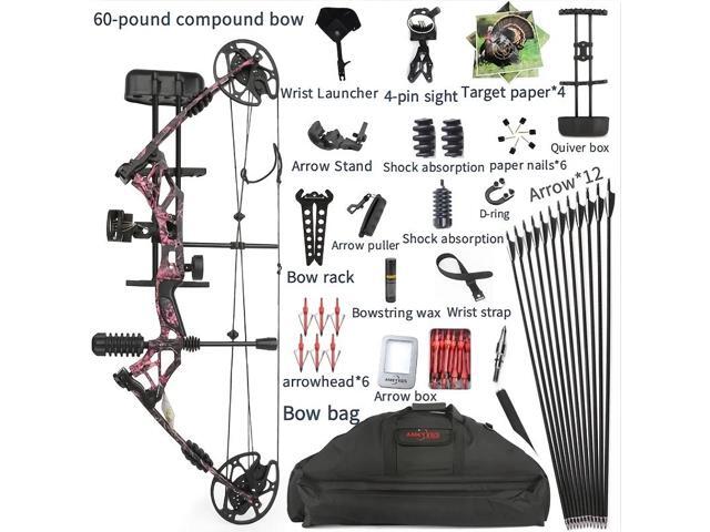 KAIMEI HAN Compound Bow Hunting Bow Kit 30-60 lbs