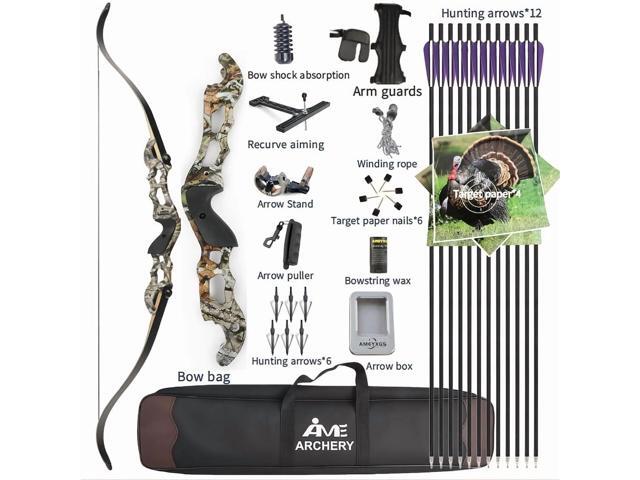 JUNXING F185 Takedown Recurve Bow Hunting Bow 60' 50 lbs