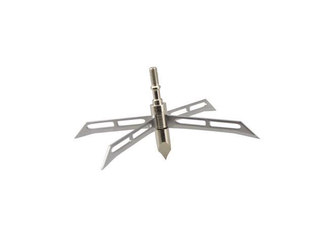 SHARROW Archery 12 PCS 186 Grain Broadheads 4 Fixed Blade Arrowhead Screw-in Hunting Arrow Heads Arrow Tips Compatible with Traditional Bows...