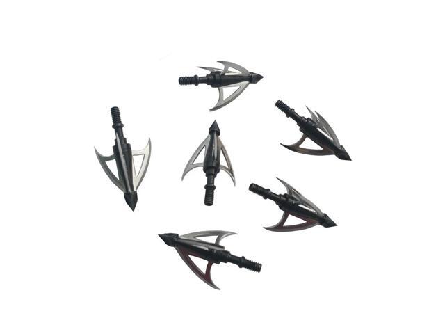 Archery 3 Blade Broadhead 100 Grain Screw Arrowhead Crossbow Recurve Bow Hunting