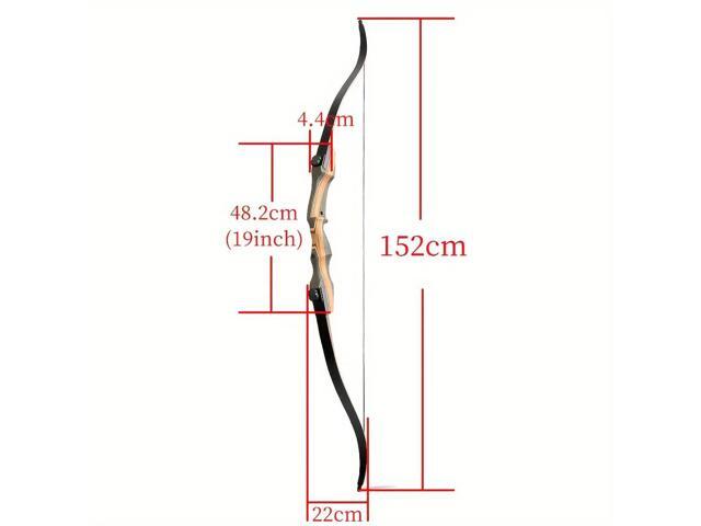 AMEYXGS Winner 62' Recurve Bow American Hunting Bow 30-50# @28'