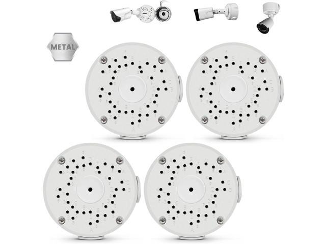 Universal Bullet Security Camera Base Junction Box Waterproof Metal Hide Cable Mount Bracket, Outdoor Electric Enclosure for CCTV Cameras