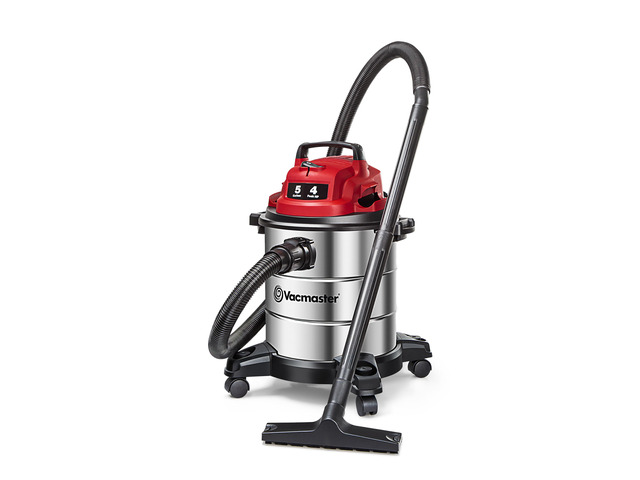 VOC508S 1101 5-Gal 4 Peak HP Stainless Steel Wet/Dry Vac Red