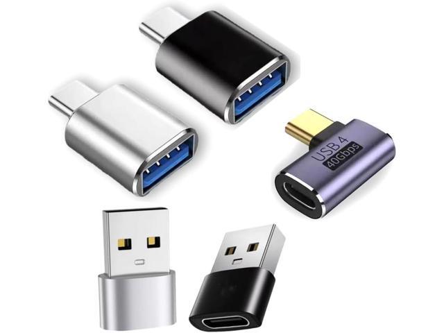 USB C Adapter 5-Pack USB-A to USB-C Female Adapter & 10Gbps USB-C Male to USB 3.1 Female OTG Adapter, Compatible with MacBook, iPhone 17/16, iPad,...